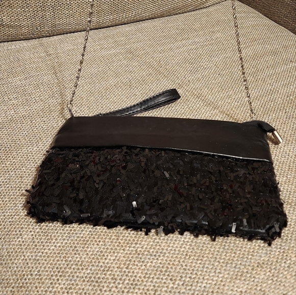 sequin chain pleather handbag - Picture 3 of 7